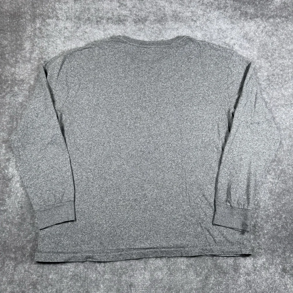 Polo Ralph Lauren T-Shirt Men's Large Gray Long Sleeve Crew Neck Stretch